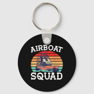 Airboat Squad Swamp Boat Key Ring