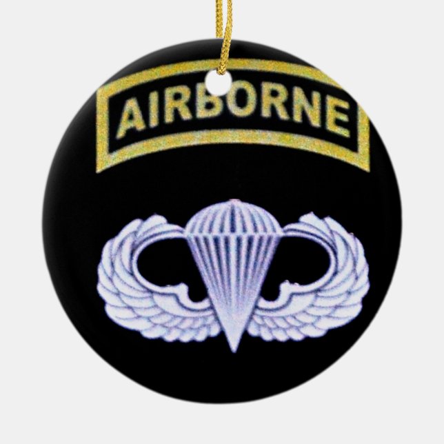 Airborne All The Way! Ceramic Tree Decoration (Front)
