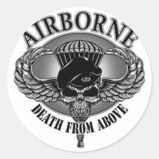 Airborne Classic Round Sticker