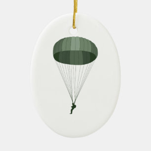 Airborne Paratrooper Ceramic Tree Decoration