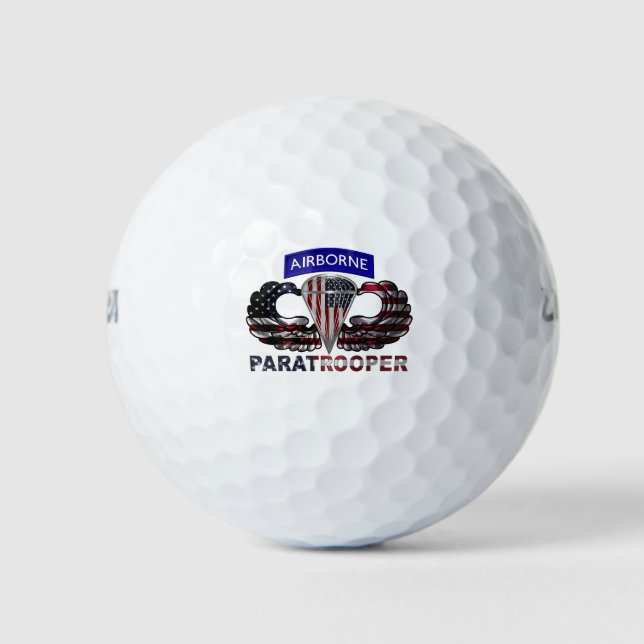 AIRBORNE PARATROOPER GOLF BALLS (Front)
