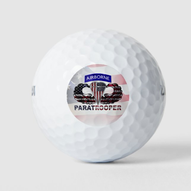 AIRBORNE PARATROOPER GOLF BALLS (Front)