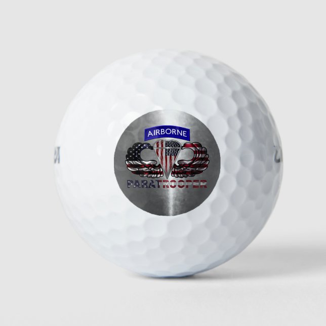 AIRBORNE PARATROOPER GOLF BALLS (Front)