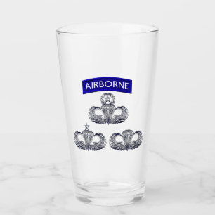 Airborne Paratrooper Jump Wings Glass