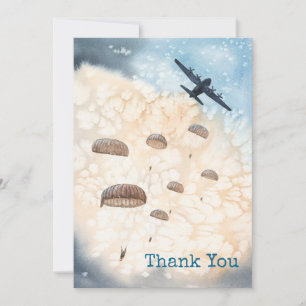 Airborne Paratroopers Thank You Card