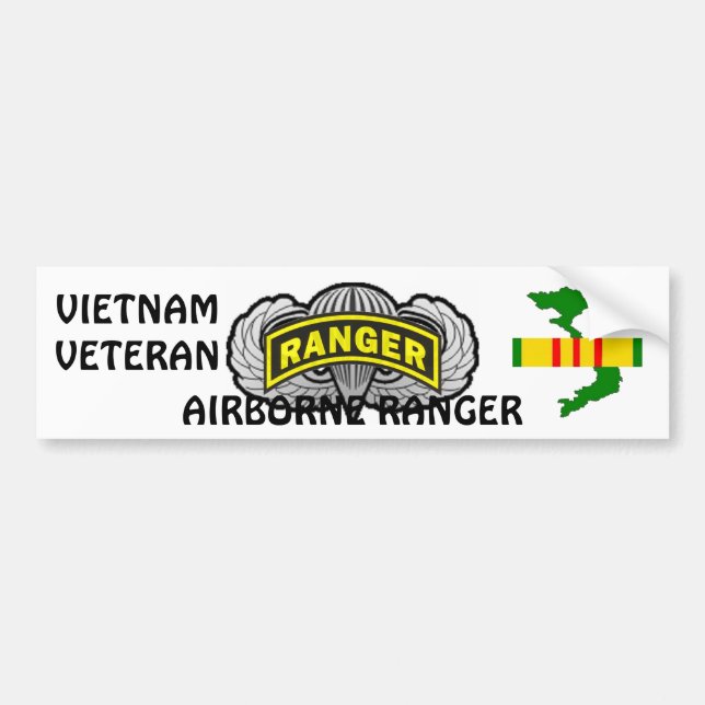 Airborne Ranger bumper sticker (Front)