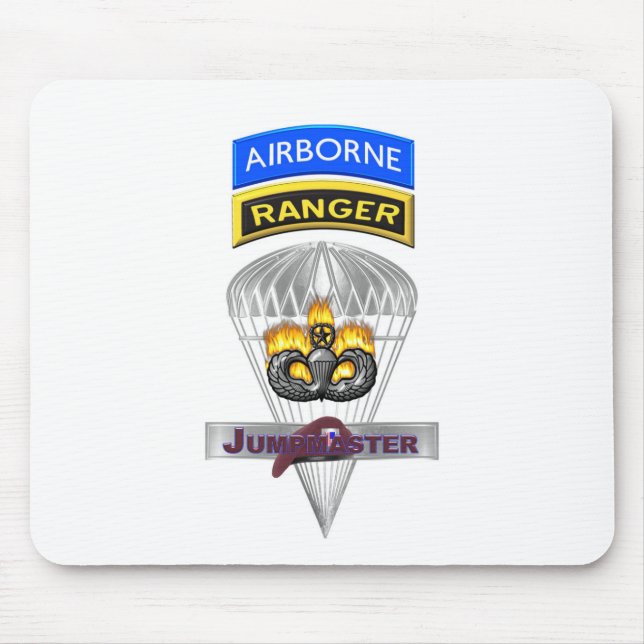 Airborne Ranger Jumpmaster Commemorative Mouse Pad (Front)
