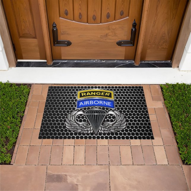 Airborne Ranger Paratrooper Doormat (Outdoor)