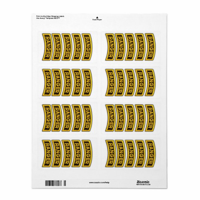 Airborne Rangers Veterans Vets LRRP (Full Sheet)