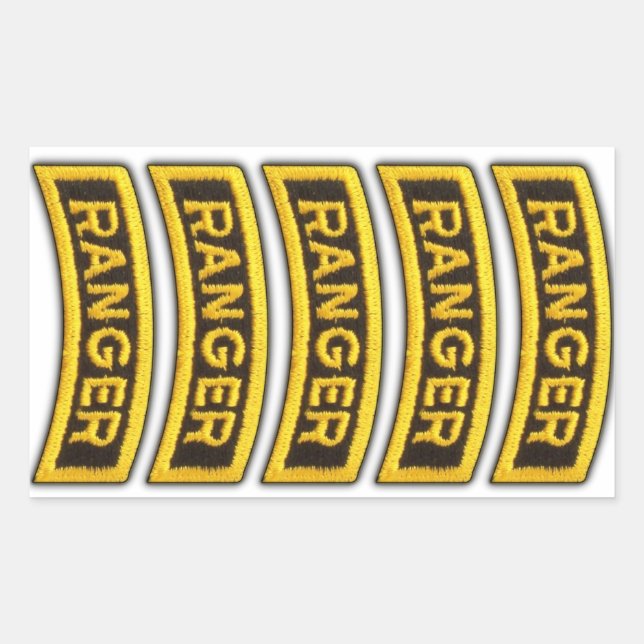 Airborne Rangers Veterans Vets LRRP Rectangular Sticker (Front)