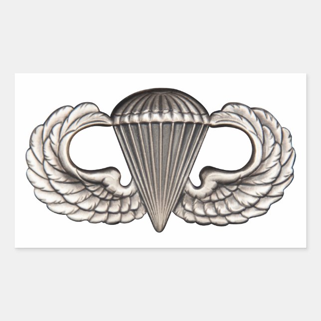 Airborne Rectangular Sticker (Front)