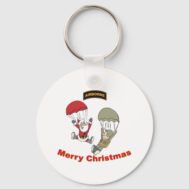 Airborne Santa II Key Ring (Front)