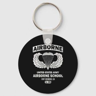 Airborne School Fort Benning Est 1940 Paratrooper Key Ring