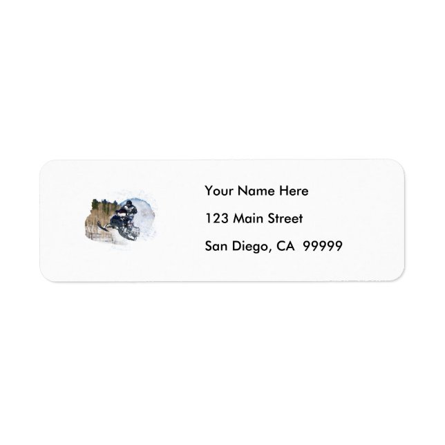 Airborne Snowmobile Return Address Label (Front)