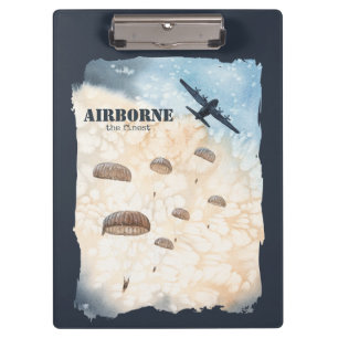 Airborne The Finest Paratroopers Jump Personalised Clipboard