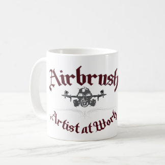 AIRBRUSH ARTIST AT WORK COFFEE MUG
