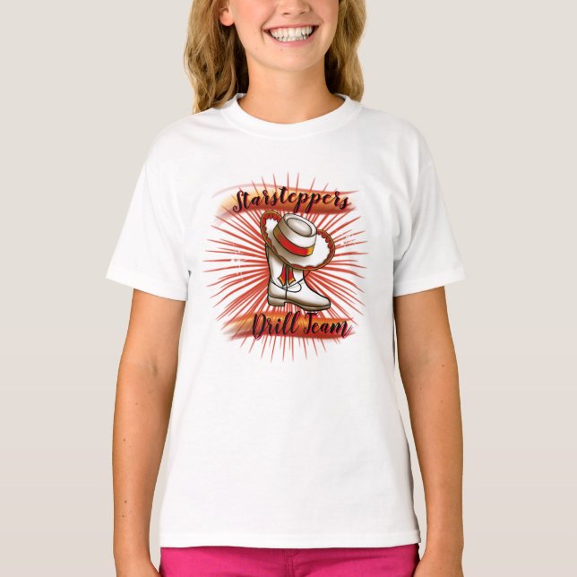 Airbrush Drill Team customisable design  T-Shirt (Front)