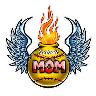 Airbrush Fastpitch softball wings T-Shirt