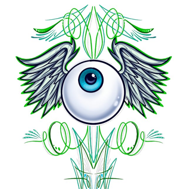 Airbrush Flying eyeball  T-Shirt (Creator Uploaded)
