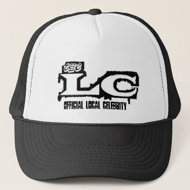airbrush lc logo, Official Local Celebrity Trucker Hat (Front)