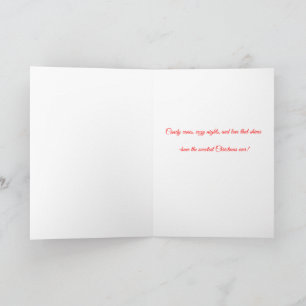 Airbrushed Candy Cane Heart Christmas Card