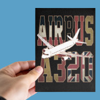 Airbus a320 Jetliner. Vintage European Flags