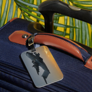 Airbus A400M At Sunset Luggage Tag