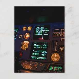 Airbus Cockpit Detail 3 Postcard