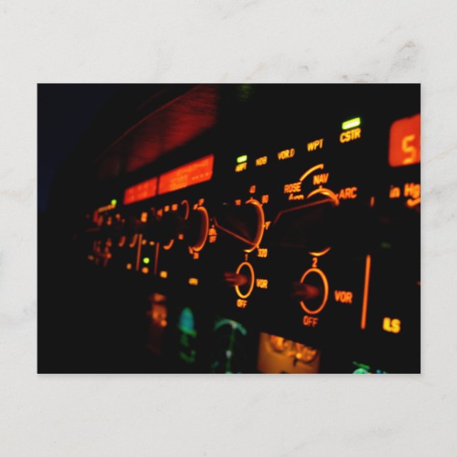 Airbus Cockpit Detail 4 Postcard (Front)