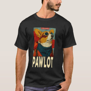 AirCorgi Pawlot Funny Retro 1920s Corgi-Pilot Cute T-Shirt