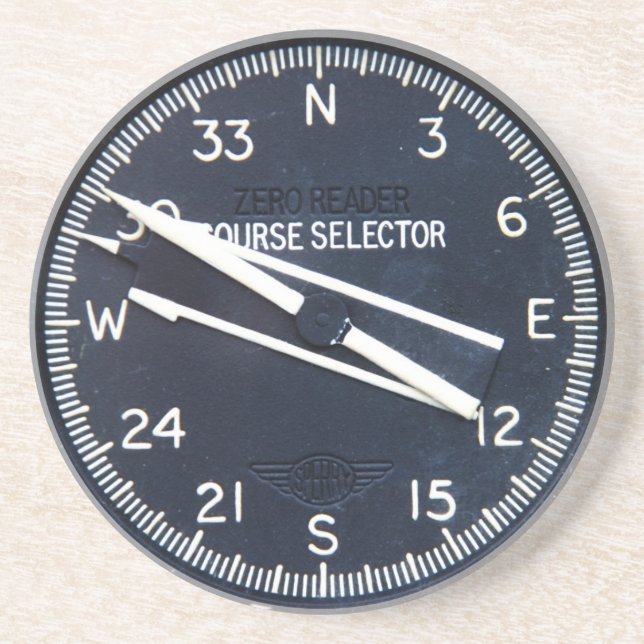 Aircraft Aeroplane Flying Flight Course Instrument Coaster (Front)