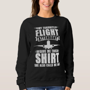 Aircraft Aeroplane Stewardess Flight Attendant Sweatshirt