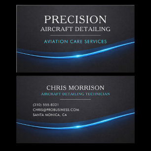 Aircraft Airplane Detailing Business Card