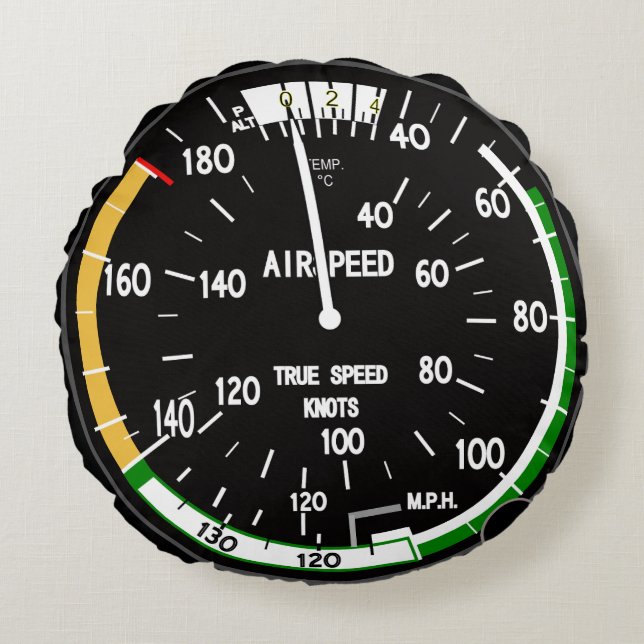 Aircraft Airspeed Indicator Round Cushion (Front)