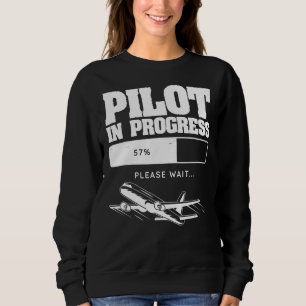 Aircraft Aviation Flying Plane Future Pilot Sweatshirt