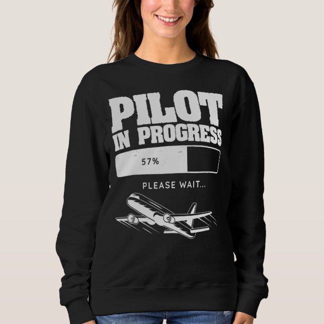 Aircraft Aviation Flying Plane Future Pilot Sweatshirt (Front)
