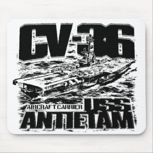 Aircraft carrier Antietam Mouse Pad