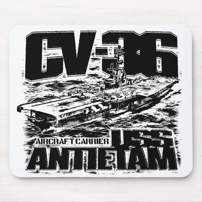 Aircraft carrier Antietam Mouse Pad (Front)