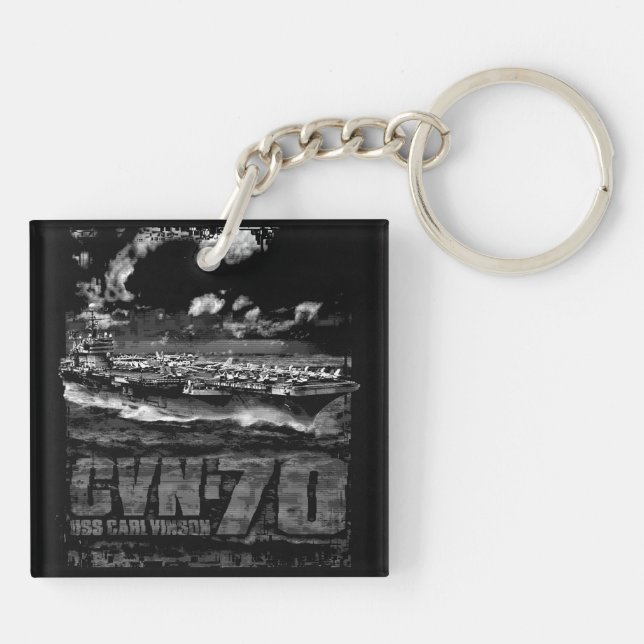 Aircraft carrier Carl Vinson Key Ring (Back)
