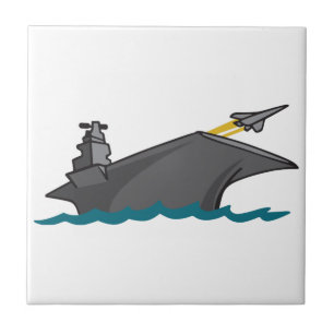 Aircraft Carrier Ceramic Tile