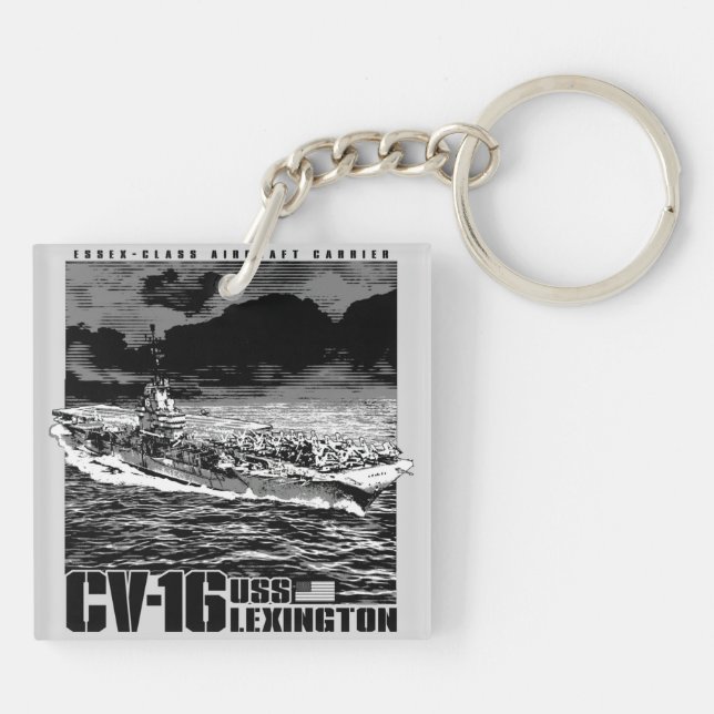 Aircraft carrier CV-16 Key Ring (Back)