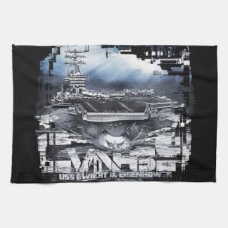 Aircraft carrier D.D.Eisenhower Kitchen Towels