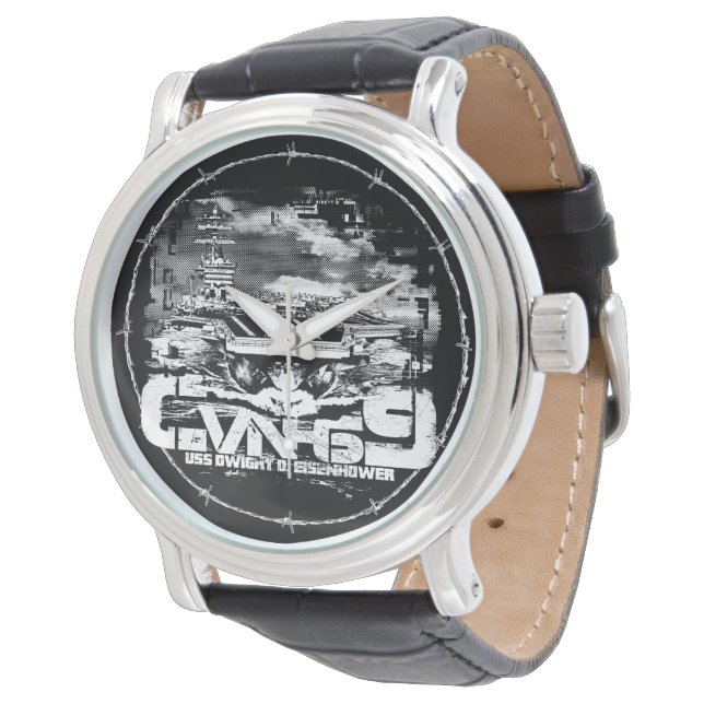 Aircraft carrier Dwight D. Eisenhower eWatch Watch (Angled)