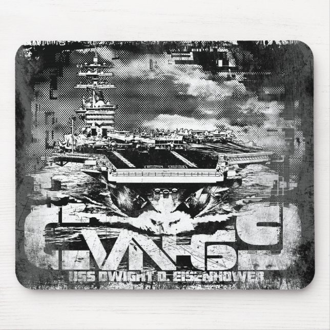 Aircraft carrier Dwight D. Eisenhower Mousepad (Front)