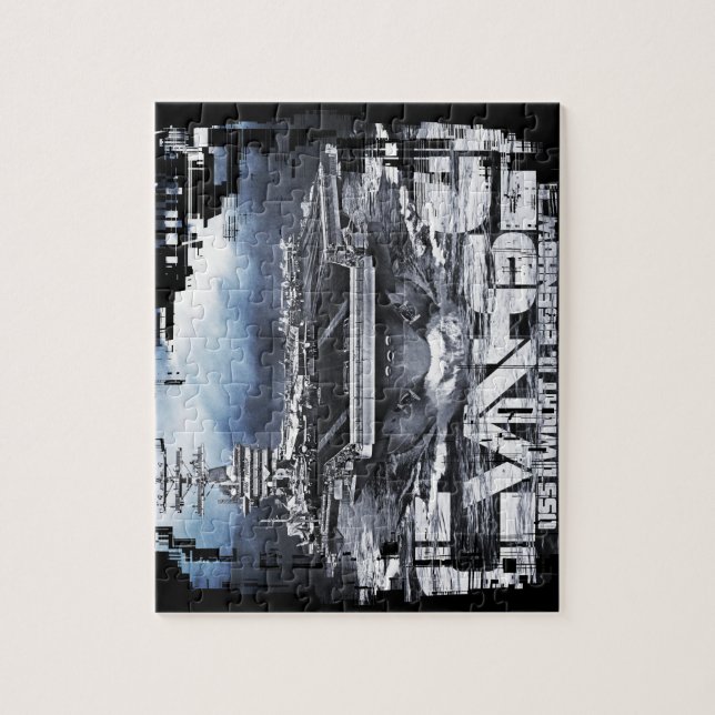 Aircraft carrier Dwight D. Eisenhower Puzzle (Vertical)