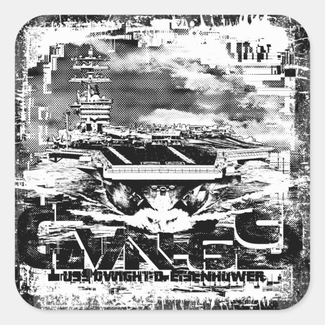 Aircraft carrier Dwight D. Eisenhower Sticker (Front)