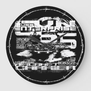 Aircraft carrier Enterprise Acrylic Wall Clock