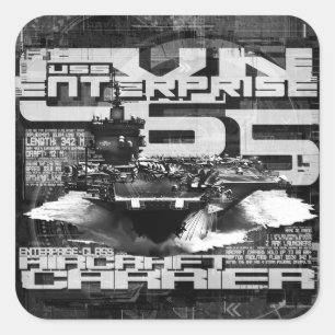 Aircraft carrier Enterprise Sticker