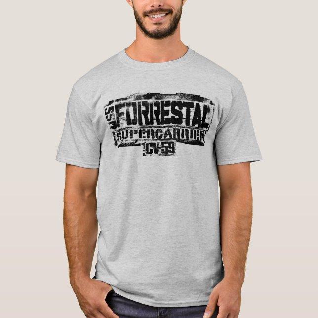 Aircraft carrier Forrestal T-Shirt T-Shirt (Front)