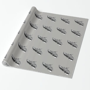 Aircraft carrier Forrestal Wrapping Paper